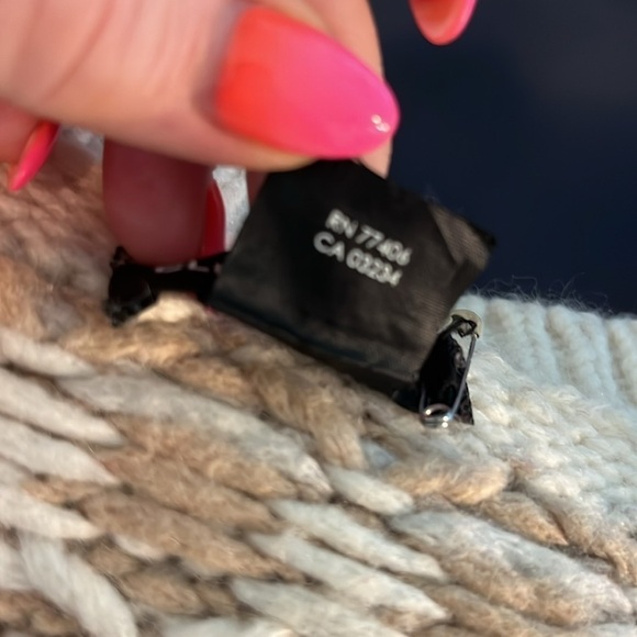 Club Monaco Tumblinah Fair Isle Sweater Crewneck Natural Size Small Chunky Knit - Picture 9 of 12